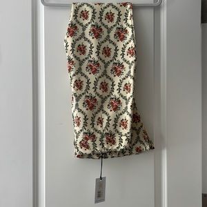 We Wore What Slit Flare Pant in Victorian Floral